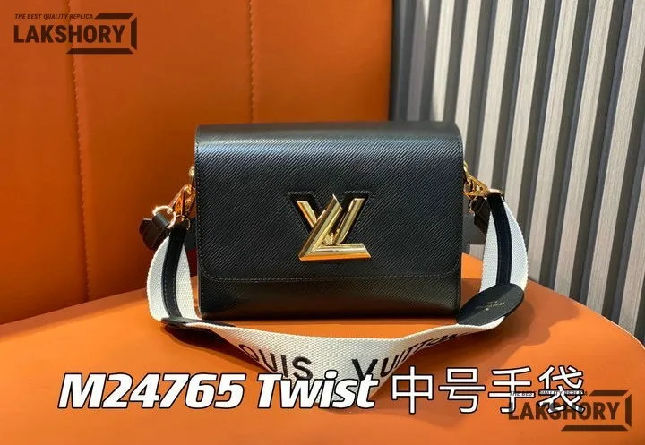 Louis Vuitton 1:1 Mirror Replica Twist MM Epi Leather 23CM/9.1IN Louis Vuitton Replica Twist Louis Vuitton 1:1 Mirror Replica Twist MM Epi Leather 23CM/9.1IN Louis Vuitton Replica Twist