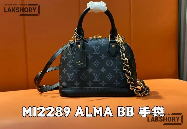 Louis Vuitton 1:1 Mirror Replica Monogram Alma BB Ink 23.5CM/9.3IN Louis Vuitton Replica Alma Louis Vuitton 1:1 Mirror Replica Monogram Alma BB Ink 23.5CM/9.3IN Louis Vuitton Replica Alma