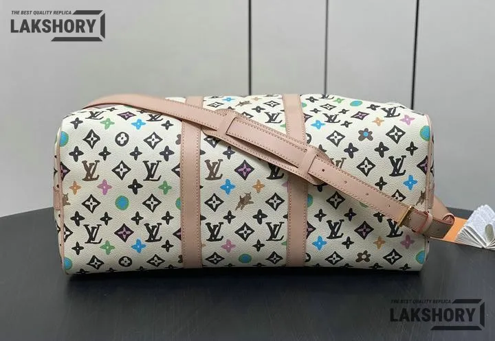 Louis Vuitton 1:1 Mirror Replica Keepall Bandouliere 50 x Tyler the Creator 50CM/19.7IN Louis Vuitton Replica Keepall Louis Vuitton 1:1 Mirror Replica Keepall Bandouliere 50 x Tyler the Creator 50CM/19.7IN Louis Vuitton Replica Keepall