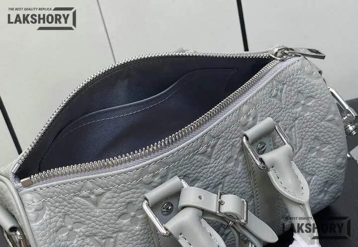 Louis Vuitton 1:1 Mirror Replica Keepall Bandouliere 25 Mineral Gray 25CM/9.8IN Louis Vuitton Replica Keepall Louis Vuitton 1:1 Mirror Replica Keepall Bandouliere 25 Mineral Gray 25CM/9.8IN Louis Vuitton Replica Keepall