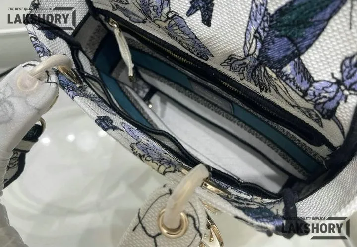 Dior 1:1 Mirror Replica Lady D-Lite Multicolor Toile de Jouy Mexico 24CM/9.4IN Christian Dior Replica Lady Dior 1:1 Mirror Replica Lady D-Lite Multicolor Toile de Jouy Mexico 24CM/9.4IN Christian Dior Replica Lady