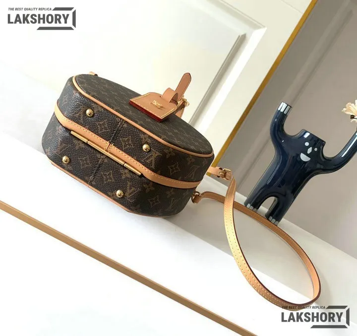 Louis Vuitton 1:1 Mirror Replica Petite Boite Chapeau Monogram Brown 17.5CM/6.9IN Louis Vuitton Replica Boite Chapeau Louis Vuitton 1:1 Mirror Replica Petite Boite Chapeau Monogram Brown 17.5CM/6.9IN Louis Vuitton Replica Boite Chapeau