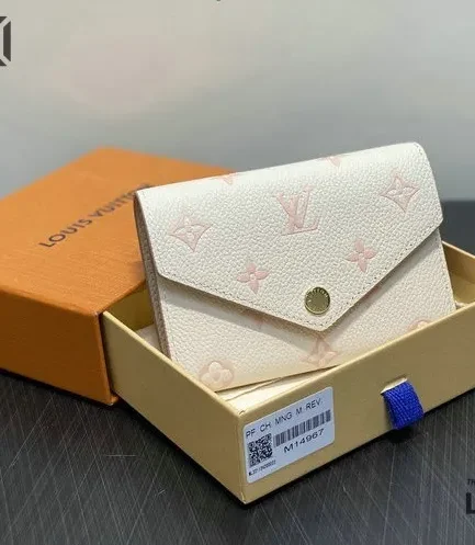 Louis Vuitton 1:1 Mirror Replica Victorine Wallet Monogram Pink 12CM/4.7IN Louis Vuitton Replica Wallets