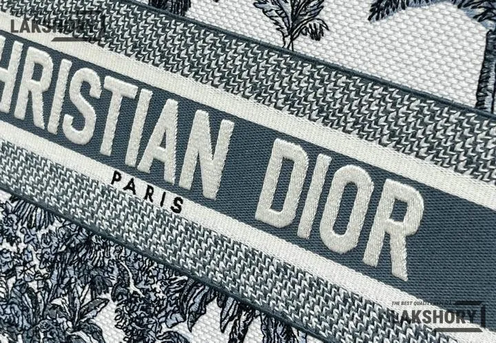 Dior 1:1 Mirror Replica Dioriviera Book Tote Toile de Jouy Palms White & Blue Christian Dior Replica Book Totes Dior 1:1 Mirror Replica Dioriviera Book Tote Toile de Jouy Palms White & Blue Christian Dior Replica Book Totes