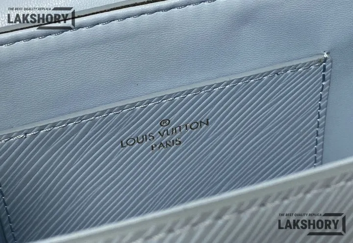 Louis Vuitton 1:1 Mirror Replica Twist Epi PM Shoulder Bag Blue 19CM/7.5IN Louis Vuitton Replica Twist Louis Vuitton 1:1 Mirror Replica Twist Epi PM Shoulder Bag Blue 19CM/7.5IN Louis Vuitton Replica Twist