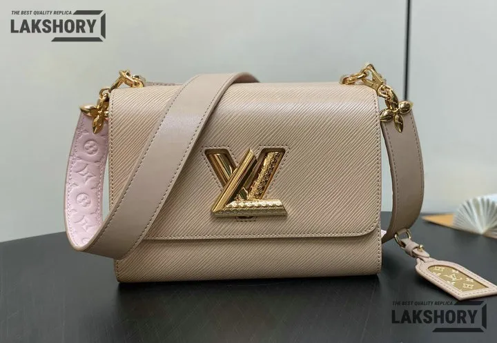 Louis Vuitton 1:1 Mirror Replica Twist MM Epi Grained Leather 23CM/9.1IN Louis Vuitton Replica Twist Louis Vuitton 1:1 Mirror Replica Twist MM Epi Grained Leather 23CM/9.1IN Louis Vuitton Replica Twist