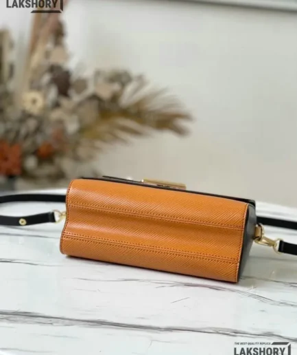 Louis Vuitton 1:1 Mirror Replica Epi Wild At Heart Twist One Handle MM Gold 23CM/9.1IN Louis Vuitton Replica Twist