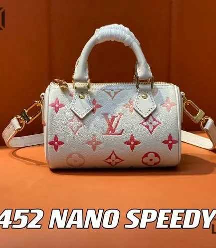 Louis Vuitton 1:1 Mirror Replica Empreinte Monogram Nano Speedy Sunrise Aquarelle 16CM/6.3IN Louis Vuitton Replica Speedy