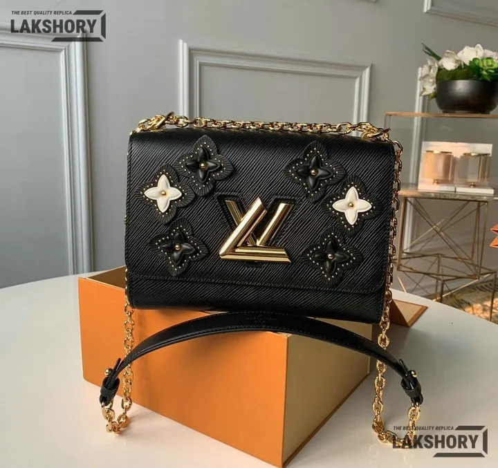 Louis Vuitton 1:1 Mirror Replica Twist Couture’s Flower Tinsel Epi Leather MM 23CM/9.1IN Louis Vuitton Replica Twist Louis Vuitton 1:1 Mirror Replica Twist Couture’s Flower Tinsel Epi Leather MM 23CM/9.1IN Louis Vuitton Replica Twist