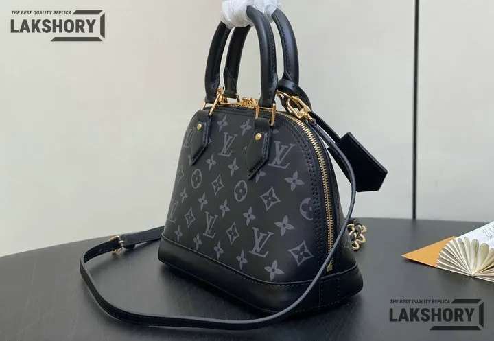 Louis Vuitton 1:1 Mirror Replica Monogram Alma BB Ink 23.5CM/9.3IN Louis Vuitton Replica Alma Louis Vuitton 1:1 Mirror Replica Monogram Alma BB Ink 23.5CM/9.3IN Louis Vuitton Replica Alma