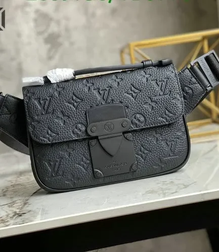 Louis Vuitton 1:1 Mirror Replica S Lock Sling Bag Monogram Taurillon Leather 21CM/8.3IN Louis Vuitton Replica Avenue