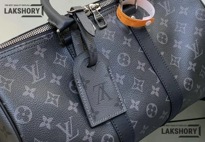 Louis Vuitton 1:1 Mirror Replica Keepall Bandoulire 35 Eclipse Bag 35CM/13.8IN Louis Vuitton Replica Keepall Louis Vuitton 1:1 Mirror Replica Keepall Bandoulire 35 Eclipse Bag 35CM/13.8IN Louis Vuitton Replica Keepall