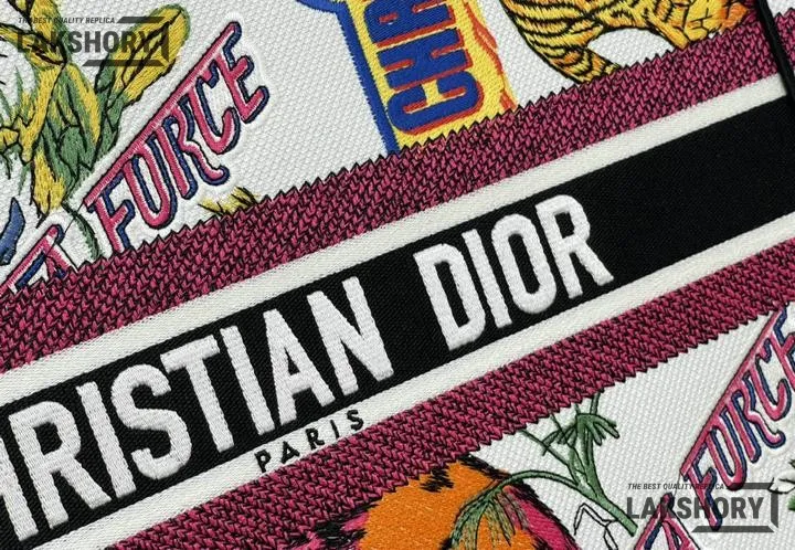 Dior 1:1 Mirror Replica Animal Jungle Book Tote Motif Embroidery Multicolour Christian Dior Replica Book Totes Dior 1:1 Mirror Replica Animal Jungle Book Tote Motif Embroidery Multicolour Christian Dior Replica Book Totes
