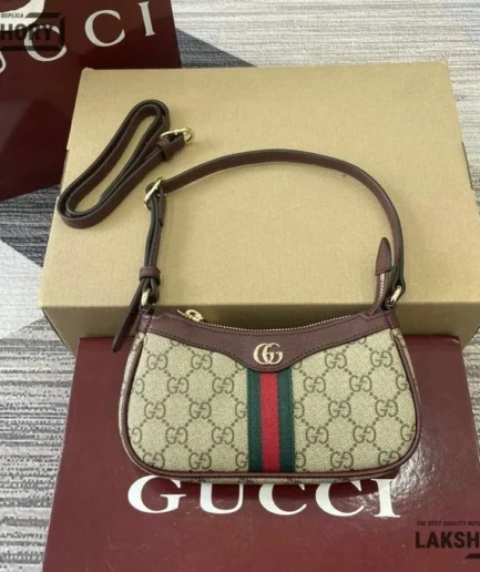 Gucci 1:1 Mirror Replica GG Ophidia Mini Shoulder Bag 19.5CM/7.7IN Gucci Replica Ophidia Bags