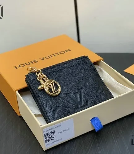 Louis Vuitton 1:1 Mirror Replica Flora Card Holder Monogram Empreinte 8.5CM/3.3IN Louis Vuitton Replica Wallets