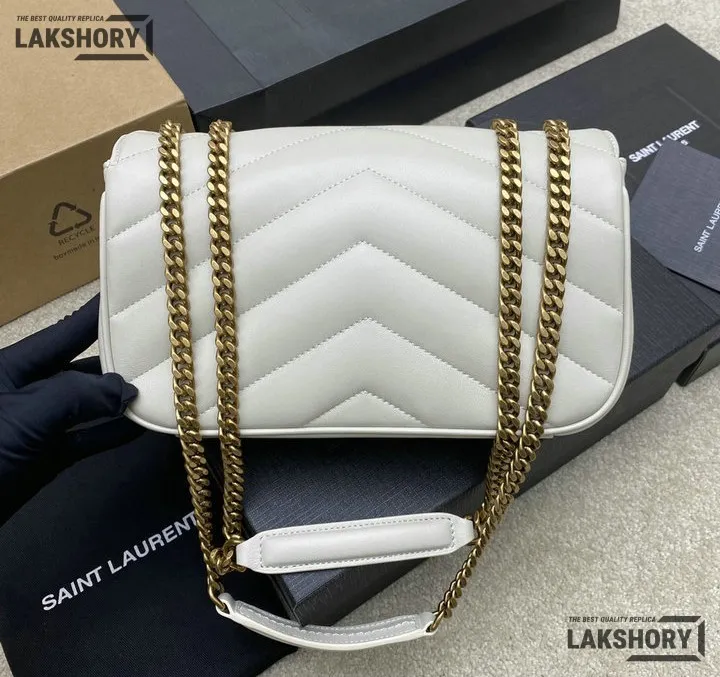 Ysl 1:1 Mirror Replica Loulou Small Matelassé Chain Bag 24CM/9.4IN Replica Crossbody Bags Ysl 1:1 Mirror Replica Loulou Small Matelassé Chain Bag 24CM/9.4IN Replica Crossbody Bags