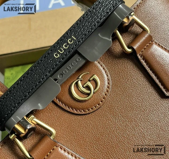 Gucci 1:1 Mirror Replica Diana Bamboo Handle Tote Bag 22CM/8.7IN Gucci Replica Bamboo Bags Gucci 1:1 Mirror Replica Diana Bamboo Handle Tote Bag 22CM/8.7IN Gucci Replica Bamboo Bags