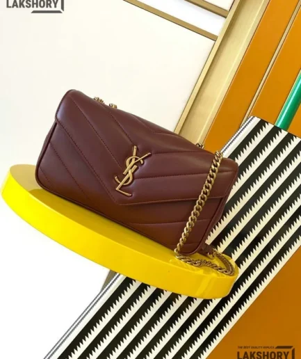 Ysl 1:1 Mirror Replica Loulou Envelope Chain Strap Shoulder Bag Replica Crossbody Bags