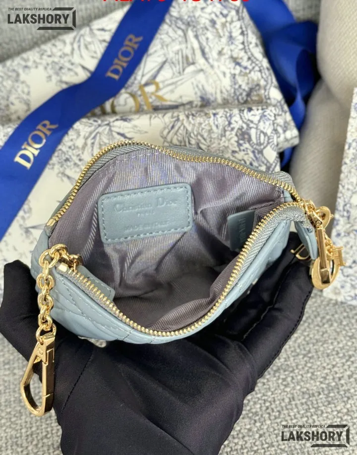 Dior 1:1 Mirror Replica Lambskin Cannage Lady Dior Zipped Key Case 7.6CM/3IN Christian Dior Replica Wallets Dior 1:1 Mirror Replica Lambskin Cannage Lady Dior Zipped Key Case 7.6CM/3IN Christian Dior Replica Wallets
