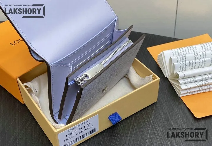 Louis Vuitton 1:1 Mirror Replica Mahina Degrade Iris Compact Wallet NM Blue 12CM/4.7IN Louis Vuitton Replica Wallets Louis Vuitton 1:1 Mirror Replica Mahina Degrade Iris Compact Wallet NM Blue 12CM/4.7IN Louis Vuitton Replica Wallets