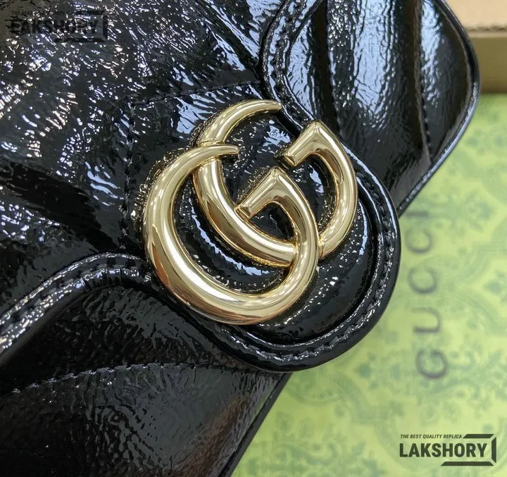 Gucci 1:1 Mirror Replica Lambskin Matelasse Super Mini GG Marmont 16.5CM/6.5IN Gucci Replica Marmont Bags Gucci 1:1 Mirror Replica Lambskin Matelasse Super Mini GG Marmont 16.5CM/6.5IN Gucci Replica Marmont Bags