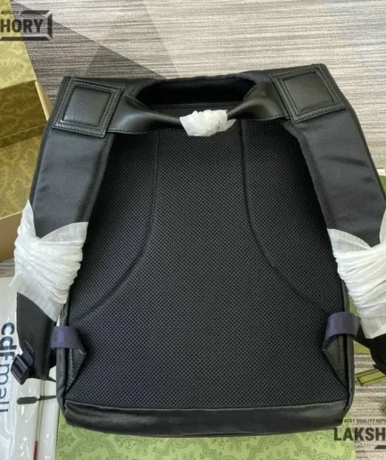 Gucci 1:1 Mirror Replica Interlocking G Crystal GG Backpack Black 40CM/15.7IN Gucci Replica Backpacks