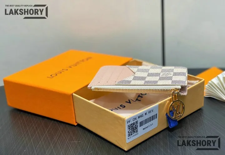 Louis Vuitton 1:1 Mirror Replica Romy Card Holder Damier Azur Canvas 8CM/3.1IN Louis Vuitton Replica Wallets Louis Vuitton 1:1 Mirror Replica Romy Card Holder Damier Azur Canvas 8CM/3.1IN Louis Vuitton Replica Wallets