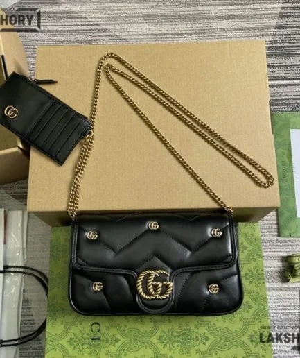 Gucci 1:1 Mirror Replica GG Marmont Mini Matelassé Crossbody Bag 21CM/8.3IN Gucci Replica Marmont Bags