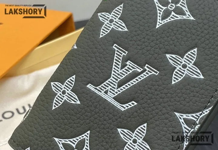 Louis Vuitton 1:1 Mirror Replica Pocket Organizer Monogram Shadow Olive Green 8CM/3.1IN Louis Vuitton Replica Wallets Louis Vuitton 1:1 Mirror Replica Pocket Organizer Monogram Shadow Olive Green 8CM/3.1IN Louis Vuitton Replica Wallets