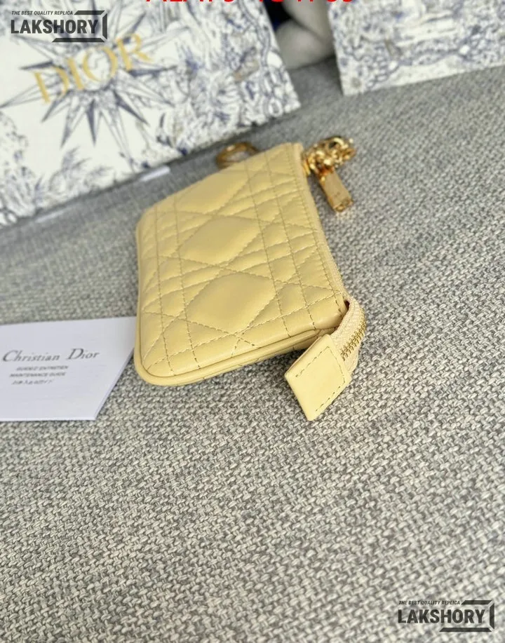 Dior 1:1 Mirror Replica Lambskin Cannage Lady Dior Zipped Key Case 7.6CM/3IN Christian Dior Replica Wallets Dior 1:1 Mirror Replica Lambskin Cannage Lady Dior Zipped Key Case 7.6CM/3IN Christian Dior Replica Wallets