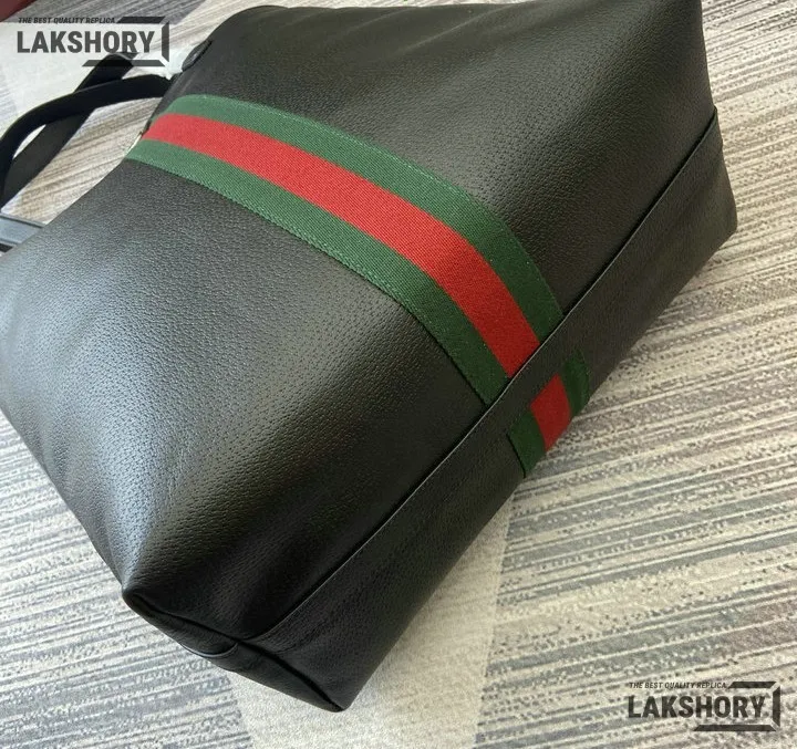 Gucci 1:1 Mirror Replica Ophidia Large Tote Bag Black Soft Leather 43CM/16.9IN Gucci Replica Ophidia Bags Gucci 1:1 Mirror Replica Ophidia Large Tote Bag Black Soft Leather 43CM/16.9IN Gucci Replica Ophidia Bags