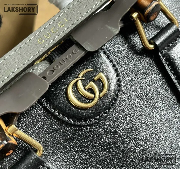 Gucci 1:1 Mirror Replica Diana Bamboo Handle Tote Bag 22CM/8.7IN Gucci Replica Bamboo Bags Gucci 1:1 Mirror Replica Diana Bamboo Handle Tote Bag 22CM/8.7IN Gucci Replica Bamboo Bags