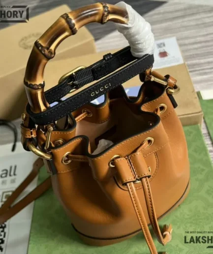 Gucci 1:1 Mirror Replica Softy Wonka Mini Diana Bucket Bag 30.5CM/12IN Gucci Replica Bamboo Bags