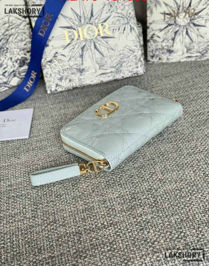 Dior 1:1 Mirror Replica Dior Microcannage Patent Leather Croisiere Wallet on Chain 11CM/4.3IN Christian Dior Replica Wallets Dior 1:1 Mirror Replica Dior Microcannage Patent Leather Croisiere Wallet on Chain 11CM/4.3IN Christian Dior Replica Wallets