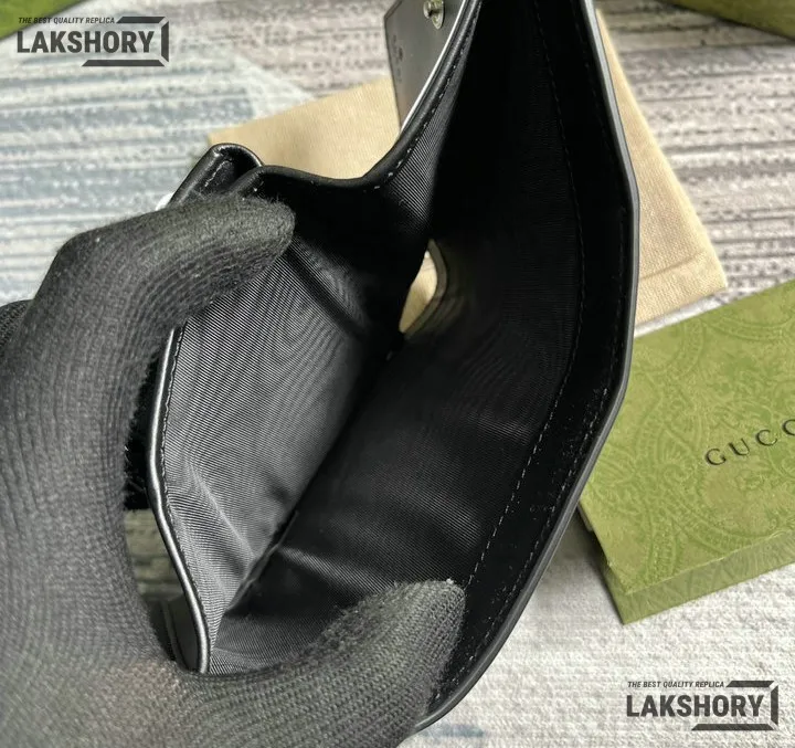 Gucci 1:1 Mirror Replica Petite GG Medium Wallet Black 11CM/4.3IN Gucci Replica Wallets Gucci 1:1 Mirror Replica Petite GG Medium Wallet Black 11CM/4.3IN Gucci Replica Wallets