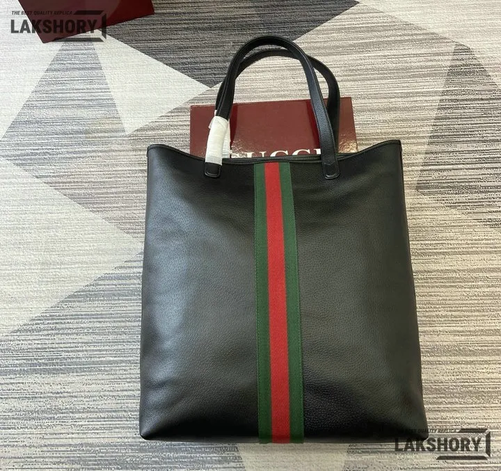 Gucci 1:1 Mirror Replica Ophidia Large Tote Bag Black Soft Leather 43CM/16.9IN Gucci Replica Ophidia Bags Gucci 1:1 Mirror Replica Ophidia Large Tote Bag Black Soft Leather 43CM/16.9IN Gucci Replica Ophidia Bags