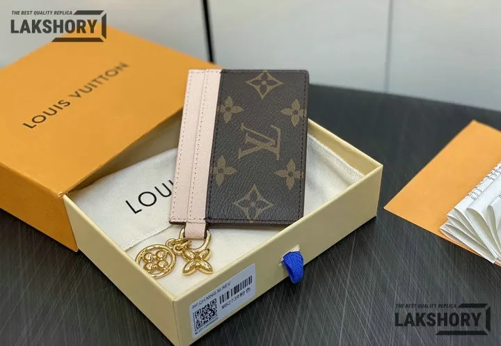 Louis Vuitton 1:1 Mirror Replica Monogram LV Charms Card Holder 7CM/2.8IN Louis Vuitton Replica Wallets Louis Vuitton 1:1 Mirror Replica Monogram LV Charms Card Holder 7CM/2.8IN Louis Vuitton Replica Wallets