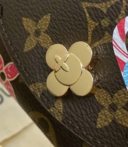 Louis Vuitton 1:1 Mirror Replica Rosalie Coin Purse Monogram Candy Red 11CM/4.3IN Louis Vuitton Replica Wallets