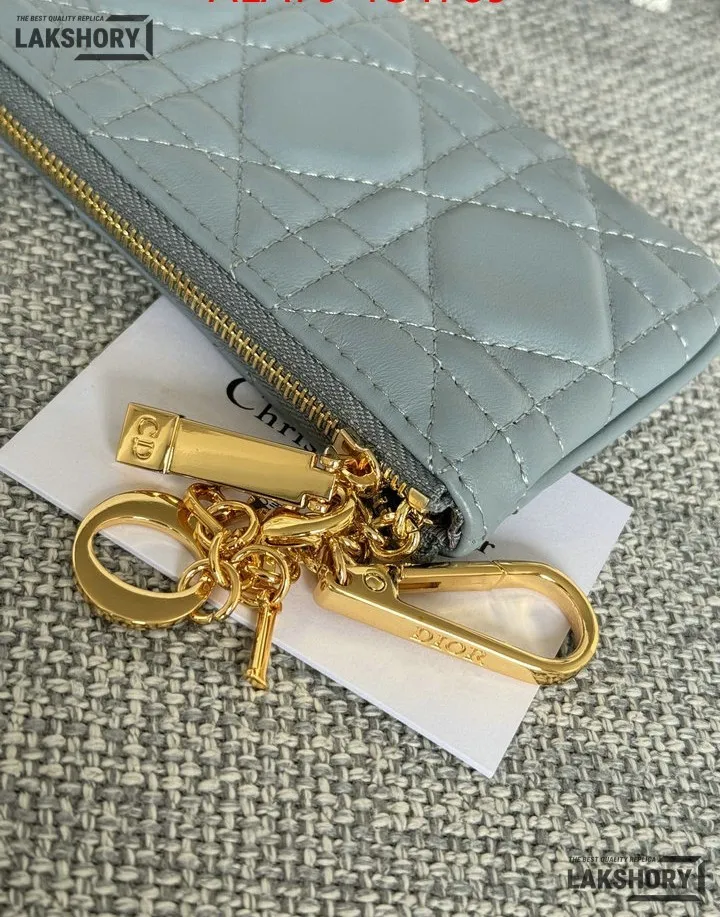 Dior 1:1 Mirror Replica Lambskin Cannage Lady Dior Zipped Key Case 7.6CM/3IN Christian Dior Replica Wallets Dior 1:1 Mirror Replica Lambskin Cannage Lady Dior Zipped Key Case 7.6CM/3IN Christian Dior Replica Wallets