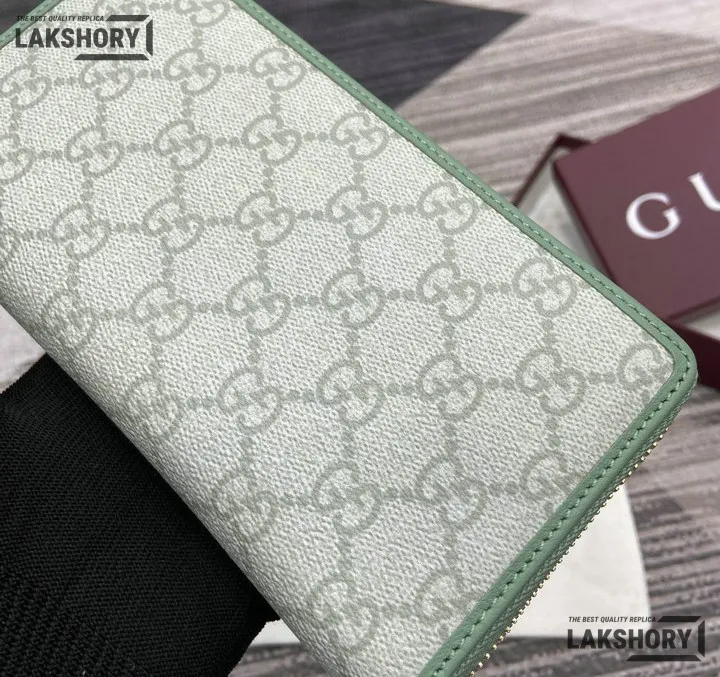 Gucci 1:1 Mirror Replica GG Emblem Zip Around Wallet 19CM/7.5IN Gucci Replica Wallets Gucci 1:1 Mirror Replica GG Emblem Zip Around Wallet 19CM/7.5IN Gucci Replica Wallets