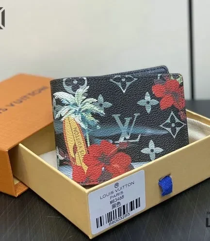 Louis Vuitton 1:1 Mirror Replica Slender Wallet Monogram Surfin’ 11CM/4.3IN Louis Vuitton Replica Wallets