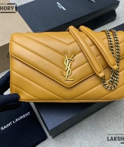 YSL 1:1 Mirror Replica Loulou Medium Matelassé Lambskin Bag 29CM/11.4IN Replica Crossbody Bags