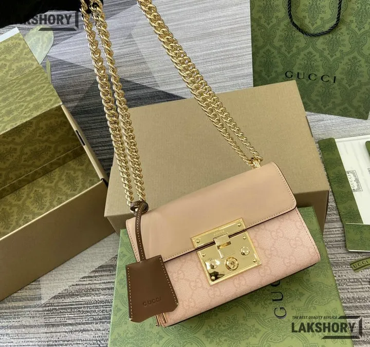 Gucci 1:1 Mirror Replica Padlock GG Supreme Small Shoulder Bag 20CM/7.9IN Gucci Replica Padlock Bags Gucci 1:1 Mirror Replica Padlock GG Supreme Small Shoulder Bag 20CM/7.9IN Gucci Replica Padlock Bags