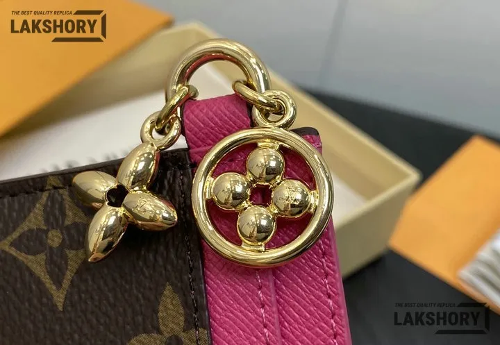 Louis Vuitton 1:1 Mirror Replica Monogram LV Charms Card Holder 7CM/2.8IN Louis Vuitton Replica Wallets Louis Vuitton 1:1 Mirror Replica Monogram LV Charms Card Holder 7CM/2.8IN Louis Vuitton Replica Wallets