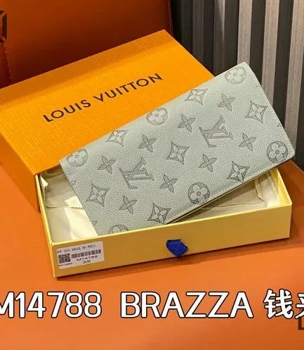 Louis Vuitton 1:1 Mirror Replica Brazza Wallet Taigarama 19CM/7.5IN Louis Vuitton Replica Wallets