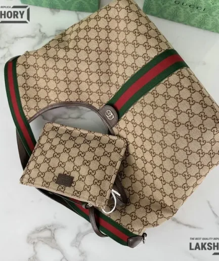Gucci 1:1 Mirror Replica Giglio GG Canvas Large Tote Bag 60CM/23.6IN Gucci Replica Ophidia Bags