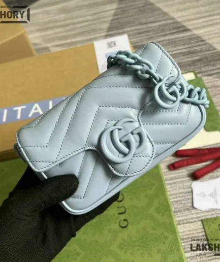 Gucci 1:1 Mirror Replica GG Marmont 2.0 Matelassé Shoulder Bag 16.5CM/6.5IN Gucci Replica Marmont Bags