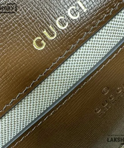 Gucci 1:1 Mirror Replica Small Web Horsebit 1955 Shoulder Bag Brown 20.5CM/8.1IN Gucci Replica Horsebit Bags