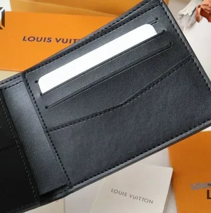 Louis Vuitton 1:1 Mirror Replica Slender Wallet Damier Graphite Canvas 11CM/4.3IN Louis Vuitton Replica Wallets