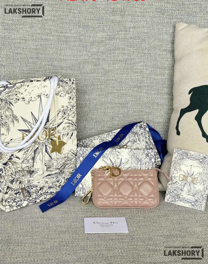 Dior 1:1 Mirror Replica Lambskin Cannage Lady Dior Zipped Key Case 7.6CM/3IN Christian Dior Replica Wallets Dior 1:1 Mirror Replica Lambskin Cannage Lady Dior Zipped Key Case 7.6CM/3IN Christian Dior Replica Wallets